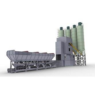 Manufacturer of HZS120D concrete mixing plant for square and circular mixing plant