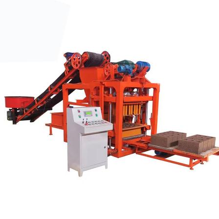 Fully automatic hydraulic block forming machine, construction waste recycling brick production equipment, complete set of cement brick making machine