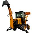 Multi functional two head busy front shovel rear excavator integrated machine with crushing hammer excavator loader