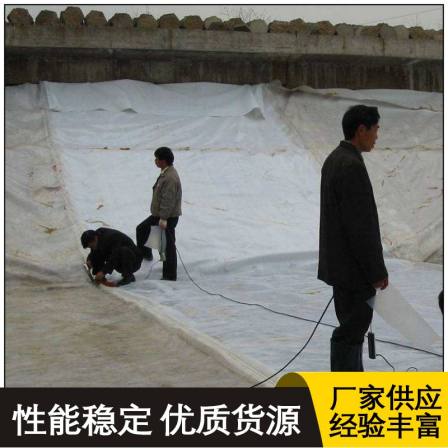 White cloth black film hdpe fish pond anti-seepage film artificial lake reservoir waterproof film two cloth one film composite geotextile film
