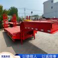 Equal width forehead excavator, ladder support plate, large five line ten axle, low flat plate, and large transportation semi-trailer