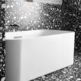 Black large grain ceramic tile bathroom courtyard terrace restaurant imitation Terrazzo floor tile matte anti-skid 6001200