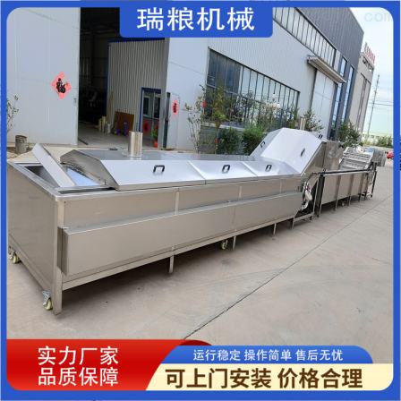 Continuous lettuce blanching machine, soybean steaming and cooking machine, seasonal bean color protection and greening machine supply