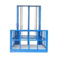 Two layer and three layer guide rail hydraulic lifting cargo elevator fixed lifting platform workshop large tonnage elevator