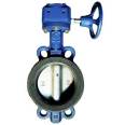 Wafer type Worm drive cast iron turbine butterfly valve D371X-10/16 manual DN50 80 100 150 200 250