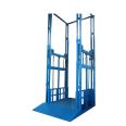 Warehouse building guide rail type cargo elevator fixed lifting platform hydraulic lifting equipment