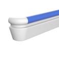 Hospital corridor anti-collision handrail passage elderly care home corridor PVC140 barrier free aluminum alloy handrail KTE-4785