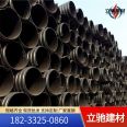 Lichi Building Materials HDPE Steel Strip Reinforced Spiral Corrugated Pipe NN400 SN10 Double Wall Corrugated Pipe Manufacturer