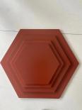 Hilamik moisture-proof brick, Minnan hexagonal red brick, red cylinder brick, anti slip and wear-resistant