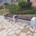 Fenjun project anti-corrosion wooden park chairs, outdoor leisure benches, community public row chairs