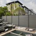 Fully enclosed plastic wood fence, outdoor wood plastic fence, outdoor courtyard wall panel, garden fence panel