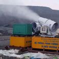 Spot cleaning equipment for concentrated and uniform cutting of mist and water mist by fog gun truck Rems garbage dump