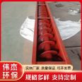 Single tube spiral scale stable feeding, water-cooled U-shaped shaftless screw conveyor, supplied by Weijie, made of carbon steel material