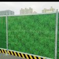 Color steel plate fence, temporary protection, isolation fence, small grass color fence, construction site construction fence, spring rain