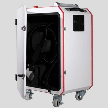 Metal pipe/fiber optic oxide layer removal/oil removal/rust and paint removal handheld 200w laser cleaning machine