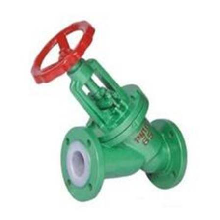 Kono pump valve direct current fluorine lined stop valve J45F46 Y-type direct current valve has good sealing performance