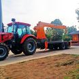 Tractor, flat crane, transporting steel containers, flat crane, 8-ton traction type truck mounted crane, Jiusheng