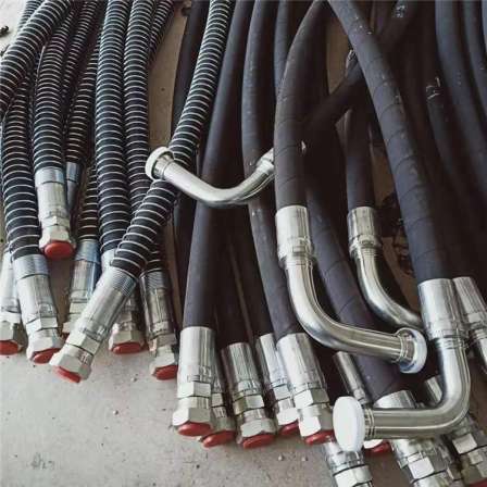 High pressure rubber hose crimping integrated hydraulic hose Yimao customized steel wire braided oil pipe