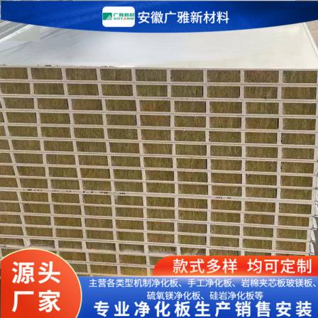 Guangya Medical Room Partition Wall Laboratory Partition Ceiling Special Fireproof Glass Magnesium Sandwich Board Color Steel Purification Board