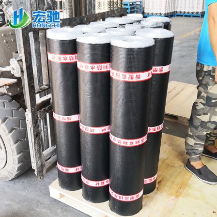 Fire baked self-adhesive SBS polymer modified asphalt waterproof roll material 2MM 3MM 4mm roof high railway bridge