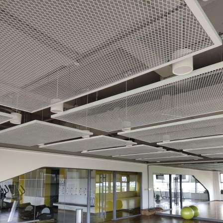 Aluminum alloy mesh ceiling, aluminum mesh mesh door head decoration, expansion mesh, diamond shaped small hole stretching metal curtain wall mesh