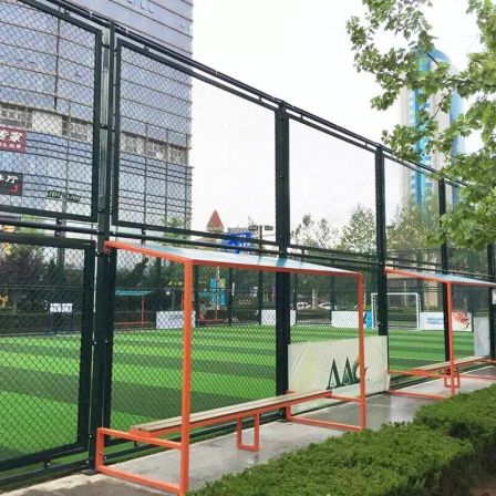 Steel pipe welded frame assembly assembled basketball court fence net football field fence net sports field protective fence net