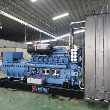 Lingdong Technology 1500kw Yuchai generator set cylinder cover structure with maintenance windows on the side of the body