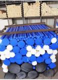 Manufacturer's direct supply of high-density polyethylene rods, PE rods, white blue circular polymer high temperature resistant PE rods