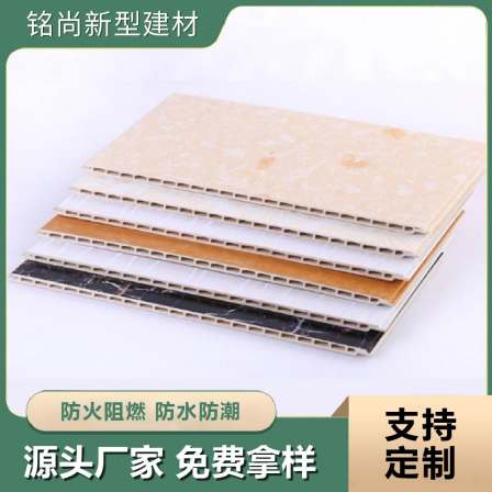 Mingjing Bamboo Wood Fiber Integrated Wall Panel Interior Wall Decoration Wall Panel Installation Convenient and Various Styles