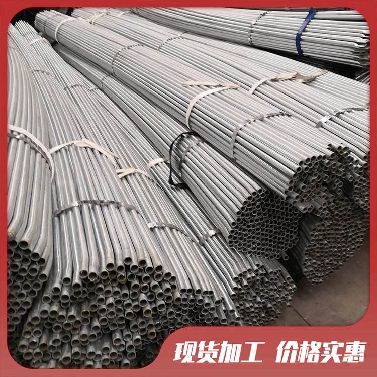 Spot order of bent galvanized pipes produced by Tongfeng Jianye Wholesale Skeleton Building Materials Greenhouse Round Pipe Factory