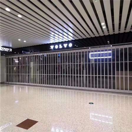 Aluminum alloy folding doors for shopping malls, airport new type of shop folding display windows, booth sliding doors to save space