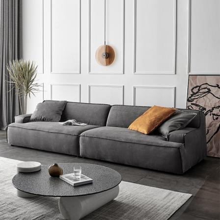 Baxter Damascus matte technology fabric straight sofa for three people Italian minimalist living room furniture customization