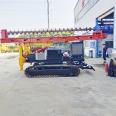 Desert drilling photovoltaic pile driver crawler type 5-meter long spiral drilling machine with built-in water tank electric drilling machine