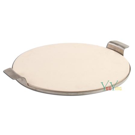 Yueying Oven Special Pizza Stone High Temperature and Refractory Pizza Plate Baking Stone Plate BBQ Two Piece Set