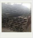 Folding room frame, thick wall, fan-shaped tube, Xinyueda furniture, bed and seat, 57 × 57 galvanized triangular pipe