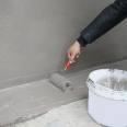 Waterproof plain slurry polymer cement-based waterproof slurry, thinly coated with waterproof coating on external walls