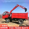 Truck mounted excavator for digging, loading, and transportation in the sand field