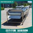 Oyster parallel hair roller cleaning machine, fully automatic seafood cleaning equipment, spraying up and down to remove mud