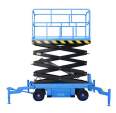 Tractive hydraulic lift mobile scissor type high-altitude work platform scissor type lifting platform