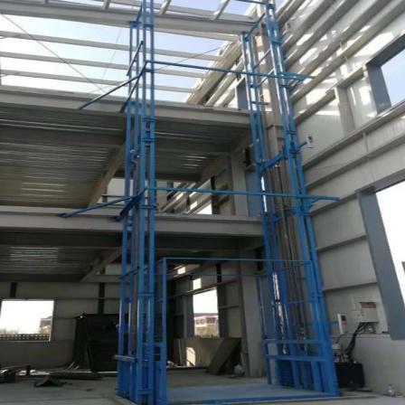 Lifting machinery - Hydraulic lifting of cargo elevators - Guide rail type lifting platforms - Indoor and outdoor cargo elevators for factory buildings