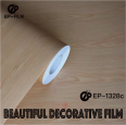 Easy to apply wood grain surface wood grain film PVC decorative film available in stock, environmentally friendly wood grain film, fireproof and flame retardant film