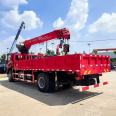 Dongfeng DV3 single bridge small 8-ton truck mounted crane, 4-section straight arm crane, optional for XCMG Sany Shimei