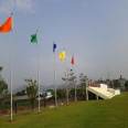 Lifting flag, stainless steel flagpole, cone-shaped integrated outdoor school, kindergarten, electric manual lifting