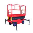 Small four-wheel mobile lifting platform, airport gas station, high-altitude maintenance and operation platform, scissor fork lifting platform