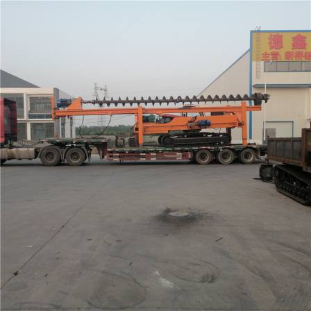 Crawler Pile driver with hydraulic traveling chassis of 16m long auger and self loading CFG pile grouting machine