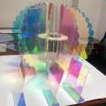 Acrylic Colorful Plate Gradient Colorful Organic Glass Plate Colorful Laser Rainbow Acrylic Plate