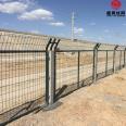 Bilateral guardrail network, highway protective fence network, spot green impregnated plastic fence network