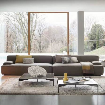 Bodson Italian minimalist technology fabric sofa customization for small living room furniture customization