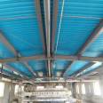 Replacing iron sheet tiles with wind resistant plastic steel tiles for high-temperature, strong acid, alkali, and steam corrosion resistant roof panels in ceramic factory workshops