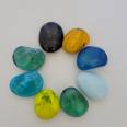 The factory supplies colored glass beads, children's entertainment, archeological park, green decoration glass, Yuhua Stone